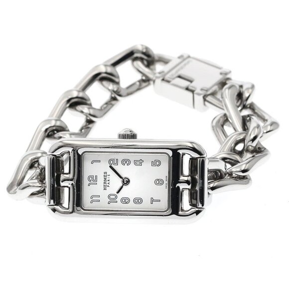 HERMES Nantucket NA2.110 Silver Dial Quartz Ladies Watch - Picture 1 of 12